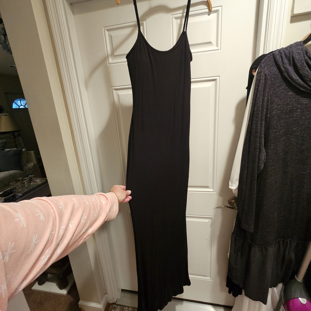 Bodycon 3X  Black Maxi Dress With attached Shapewear